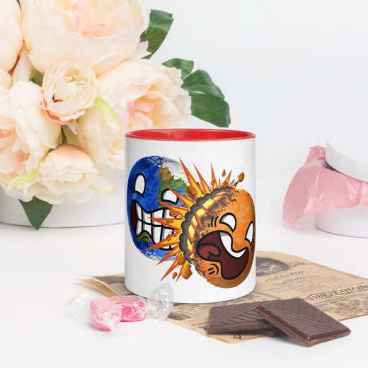 Colliding PlanetBalls In-Color Mug