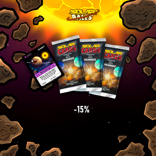 SolarCards Booster Packs: 3 & 5 Pack Bundle