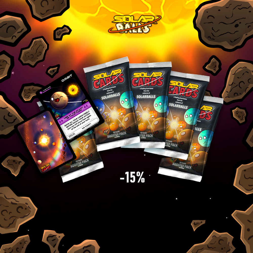SolarCards Booster Packs: 3 & 5 Pack Bundle