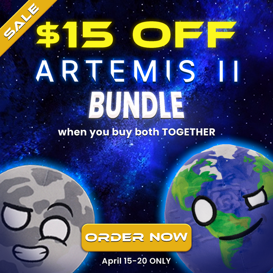$15 OFF: Artemis II Bundle - Earth + Moon Plush