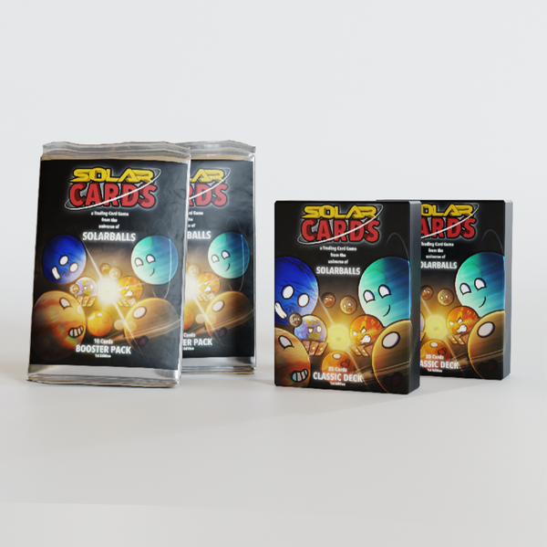 ☄️ 2 SolarCards Classic Decks + 2 Booster Packs + 1 Plushie Bundle