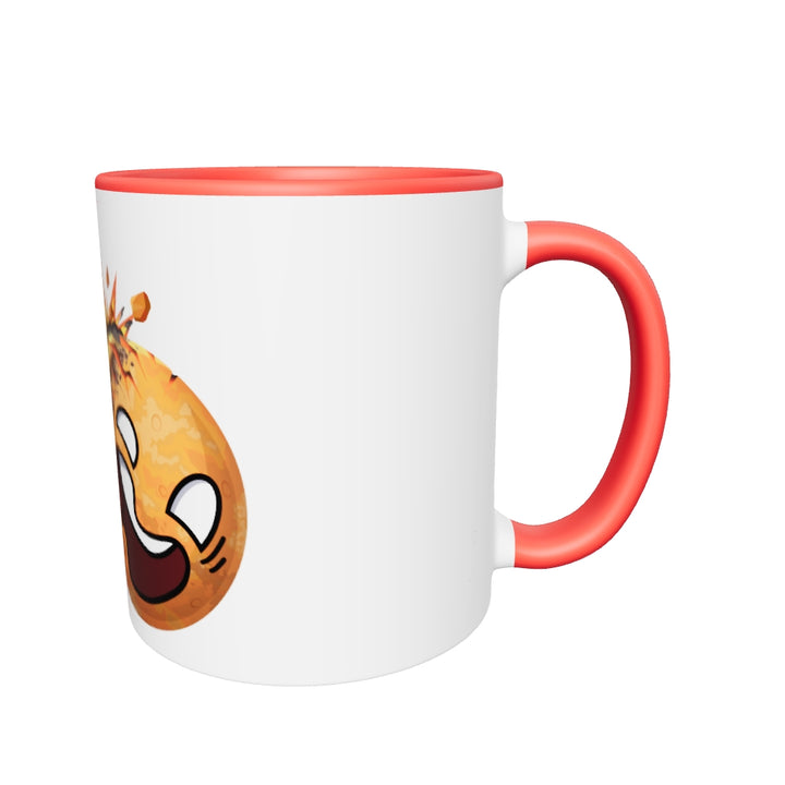 Earth and Mars Colliding In-Color Mug