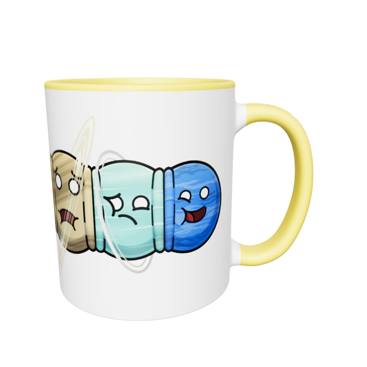 Planets Squished Together In-Color Mug