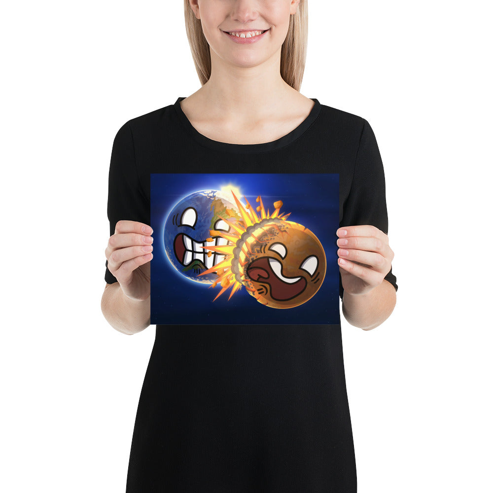 Colliding PlanetBalls Poster