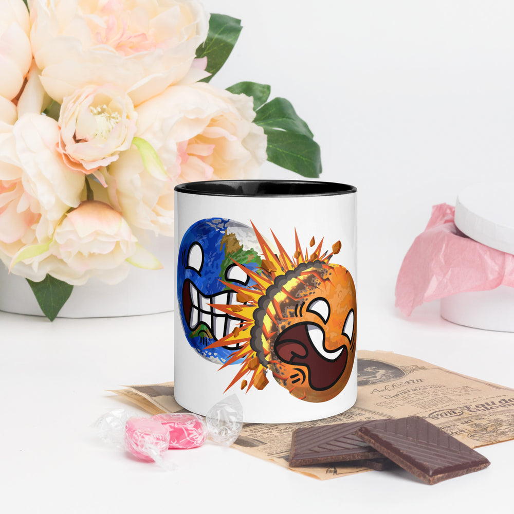 Colliding PlanetBalls In-Color Mug